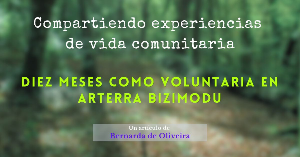 Experiencias comunitarias: diez meses como voluntaria en Arterra Bizimodu