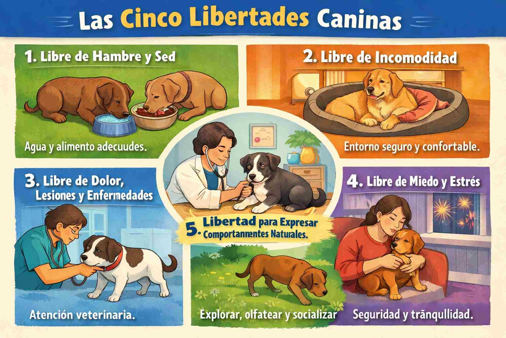 Las 5 libertades caninas